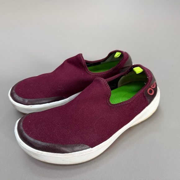 OOFOS OOmg Comfort Slip-On Shoes Burgundy Women’s 8 / 39 - Picture 3 of 7